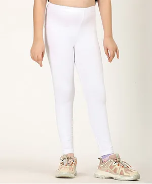 Zion Solid Leggings - White