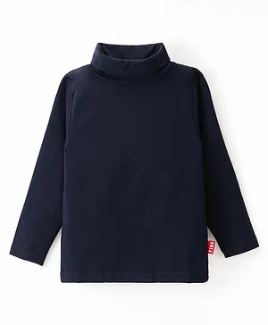 Fido Single Jersey Full Sleeves Skivi T-Shirt Solid- Navy Blue