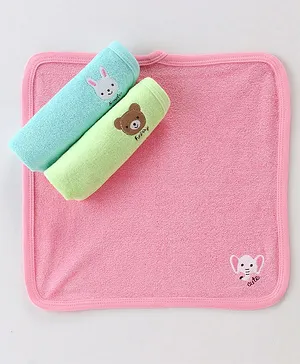 Simply Terry Hand & Face Towels Pack of 3- Multicolor