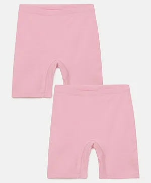 Mackly Pack Of 2 Solid Shorts - Pink