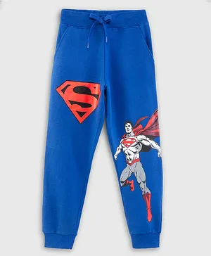 Nap Chief Superman Featured Full Length Joggers - Royal Blue