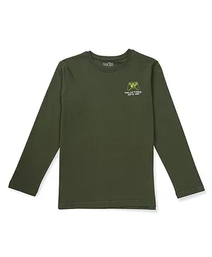 PALM TREE Full Sleeves Video Game Console Printed Tee - Green