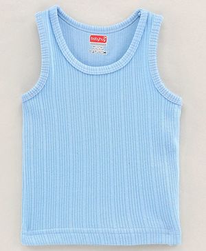 Babyhug Sleeveless Thermal Vest Solid Colour - Blue