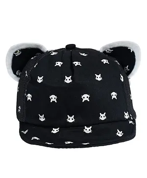 Tiekart Cat Design Cap - Black