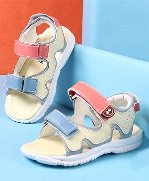 Cute Walk by Babyhug Velcro Closure Sandals - Yellow
