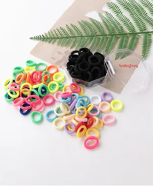 Babyhug Free Size Rubber Bands Pack of 120 Pieces - Multicolor