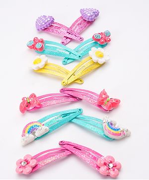Babyhug Snap Clips Pack of 12 - Multicolor