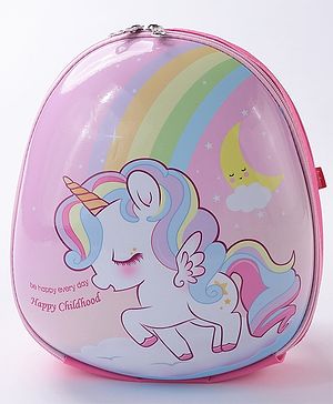 Babyhug Fashion Backpack Unicorn Print - Pink