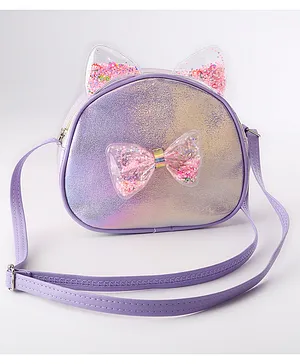 Babyhug Sling Bag with Bow - Purple