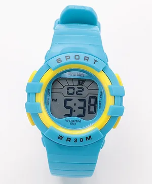 Pine Kids  Free Size Digital Watch - Light Blue