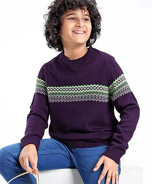 Boys clearance purple sweater