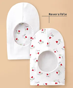 Ben Benny Baby Monkey Cap Castle Print Peach - Diameter 10 cm