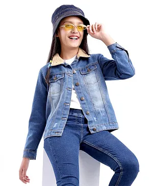 Kids Denim Clothes | Sequin Butterfly Denim Jacket | Mia Belle Girls-sonthuy.vn