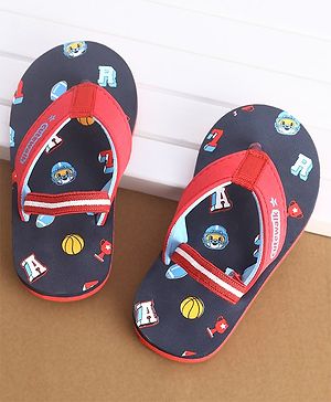 Cute Walk by Babyhug Flip Flops Sports Print - Red