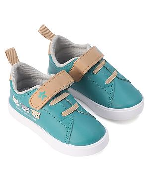 Cute Walk by Babyhug Casual Shoes with Velcro Closure Animal Print -  Green