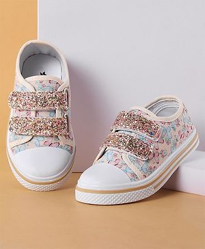 Cute Walk by Babyhug with Double Velcro Closure Casual Shoes - Beige