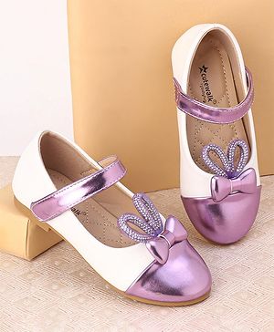 Cute Walk by Babyhug Slip On Bellies with Velcro Closure - Purple