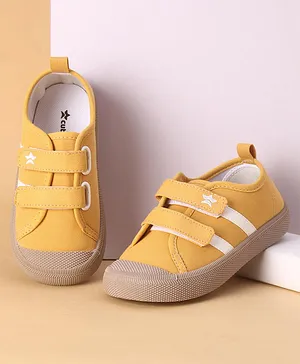 Cute Walk by Babyhug Solid Colour Casual Shoes with Velcro Closure - Yellow