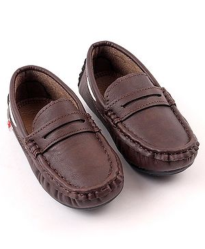 Cute Walk by Babyhug Slip On Formal Loafer Shoes - Brown