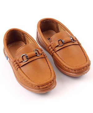 Cute Walk by Babyhug Loafer Shoes - Brown