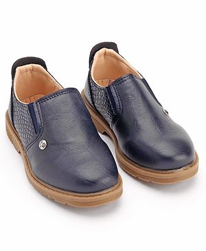 Cute Walk by Babyhug Formal Shoes - Navy Blue