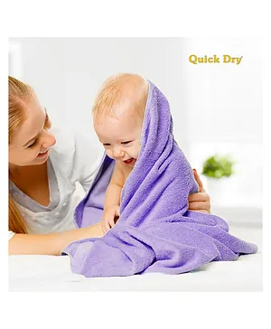 Quick Dry Terry Bath Towel L 60 x B 90 cm - Lilac