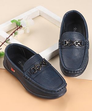 Cute Walk by Babyhug Slip On Formal & Party Wear Shoes with Applique - Navy Blue