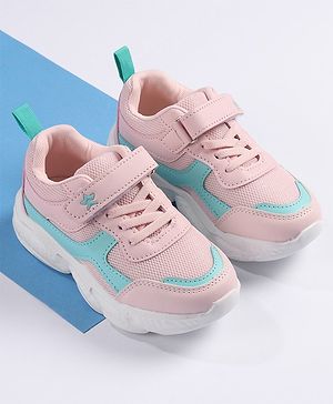 Cute Walk by Babyhug Velcro Closure Sports Shoes - Pink