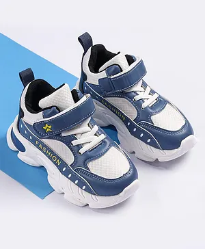 Cute Walk by Babyhug Velcro Closure Sports Shoes - Blue