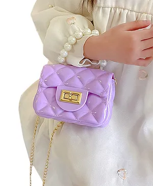 Babymoon Kids Jelly Sling Purse Fashion Handbag  Purple