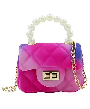 Babymoon Kids Shaded Jelly Sling Purse Fashion Handbag  Pink