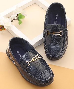 Cute Walk by Babyhug Slip On Party Shoes - Blue