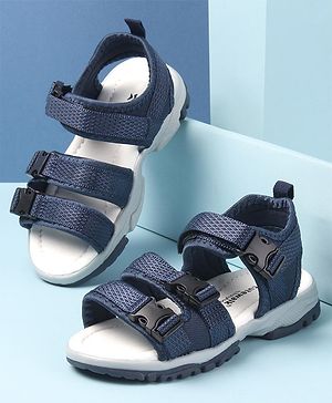 Cute Walk by Babyhug Velcro Closure Sandals - Blue