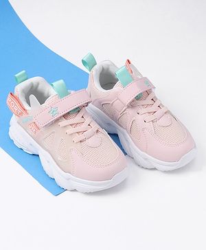 Cute Walk by Babyhug Velcro Closure Sneakers - Pink