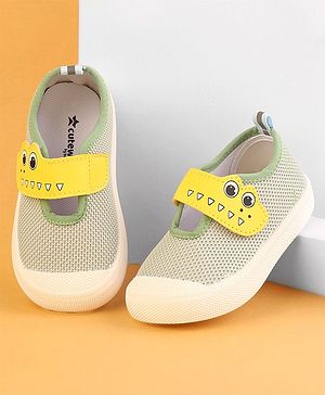 Cute Walk by Babyhug Velcro Closure Casual Shoes - Green