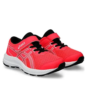 Asics Kids Contend 8 PS Velcro Closure Sports Shoes - Diva Pink Pure Silver