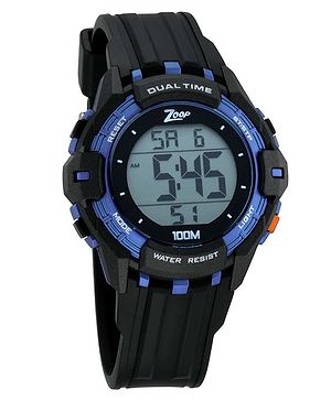 Zoop Free Size Digital Watch - Black