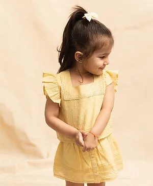 Swoon Baby Swoon Dainty Top For Girls -YELLOW