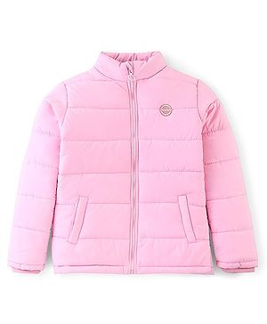 Pine Kids Full Sleeves Solid Color Medium Winter Jacket - Baby Pink