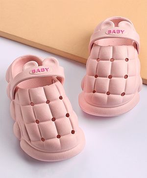 Cute Walk by Babyhug Slip On Clogs Cube Design - Pink