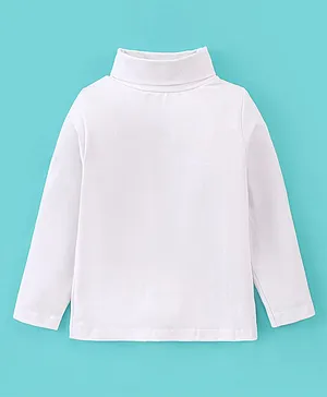 Fido Single Jersey Full Sleeves Skivi T Shirt Solid- White
