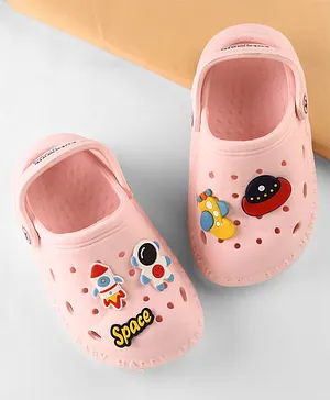 Cute Walk by Babyhug Clogs Space Appliques - Pink