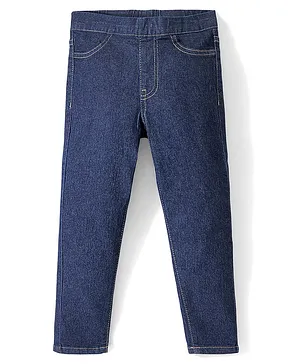 Pine Kids  Stretchable Ankle Length Jegging Fit Jeans - Dark Blue