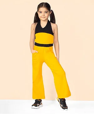 Naughty Ninos Sleeveless Solid Basic Jumpsuit - Yellow