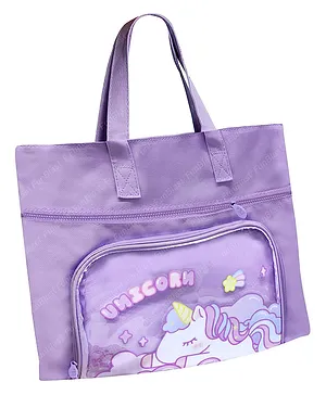 FunBlast Unicorn theme Hand Bag with Handle Strap and Zipper