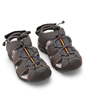 Pine Kids Velcro Closure Sandals - Orange