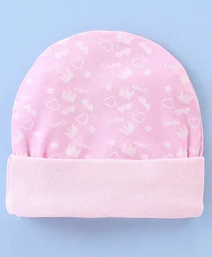 OHMS Interlock Printed Cap Pink - Diameter 11 cm