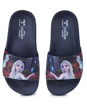 Toothless Disney Frozen Slip On Slide Flip Flops  - Navy Blue