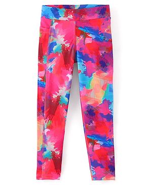 Pine Active High Stretch Full Length Leggings Abstract Print - Multicolor