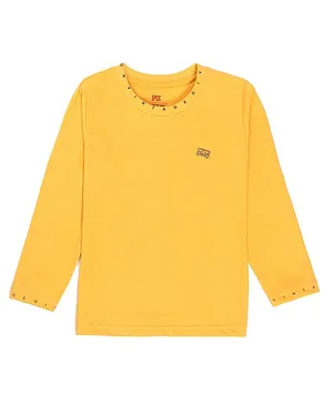 Forever Kids Full Sleeves Graphic Tee -  Yellow